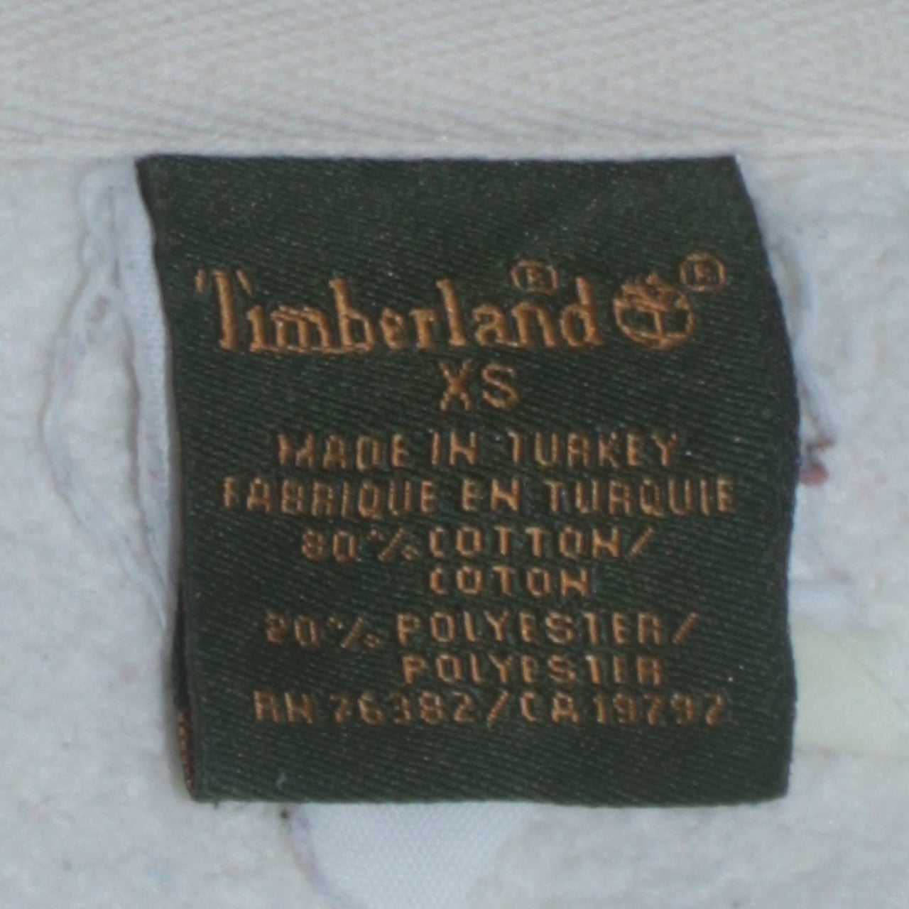 Timberland Men's White XS Crew Neck Pullover Sweatshirt