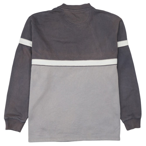 Schott NYC Mens Grey V-Neck Pullover Sweatshirt Size L Vintage