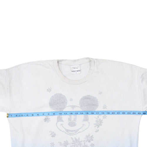 Disney Women’s Blue & White Mickey Mouse Pullover Sweatshirt M