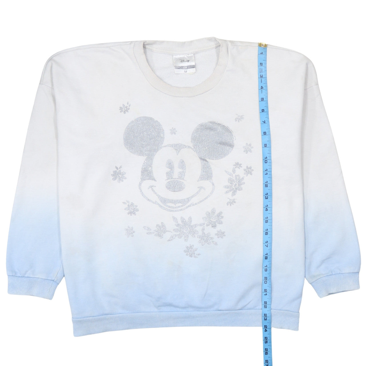 Disney Women’s Blue & White Mickey Mouse Pullover Sweatshirt M