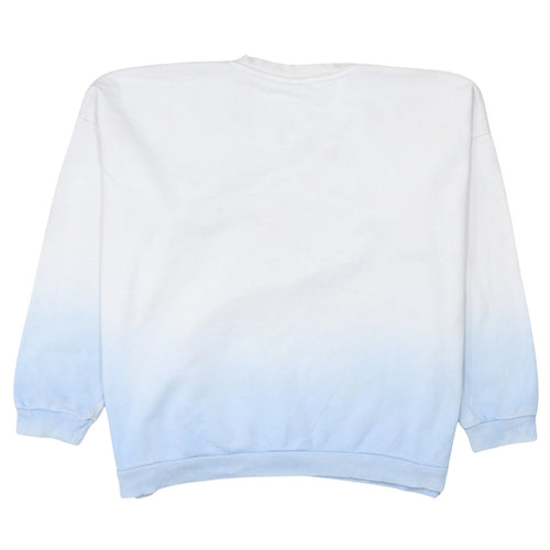 Disney Women’s Blue & White Mickey Mouse Pullover Sweatshirt M