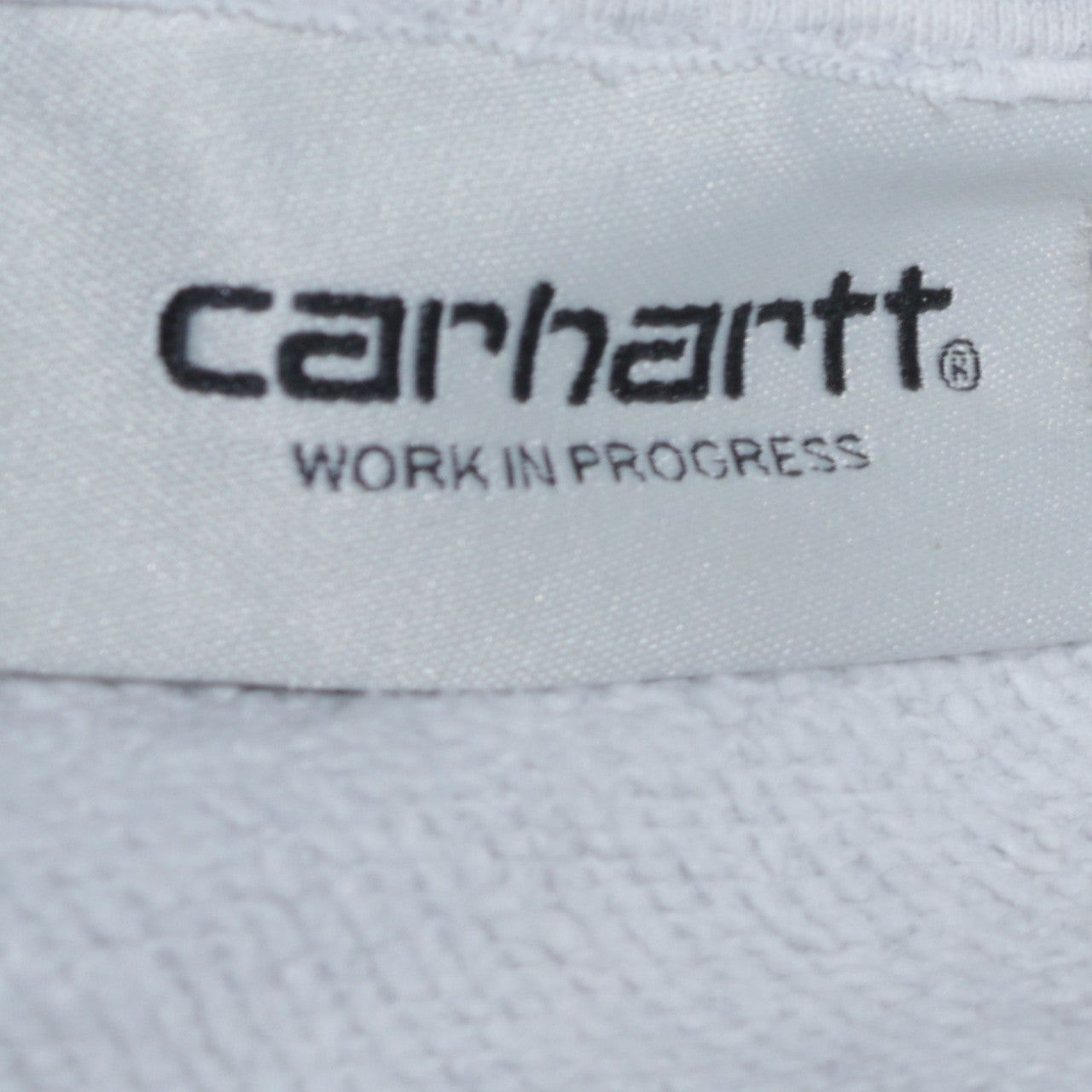 Carhartt Men's Grey Embroidered Logo Crew Neck Sweatshirt M