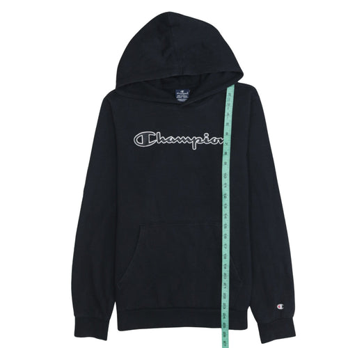 Champion Boys Black Pullover Hoodie 15-16 Years Logo Fleece Sweatshirt