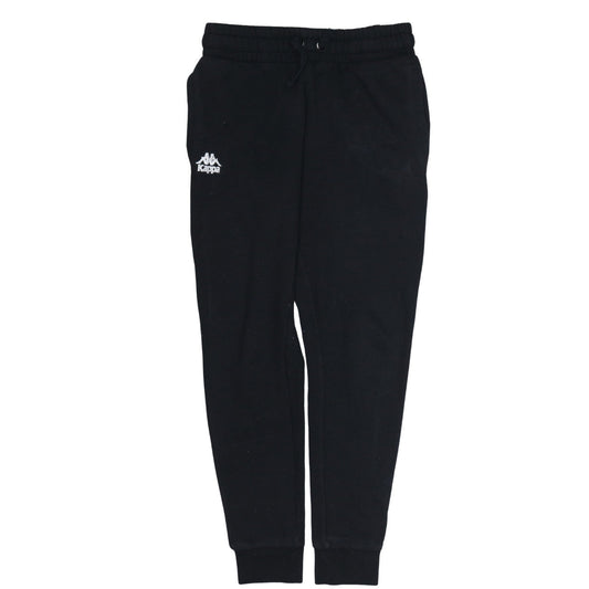 Kappa Men's Black Jogger Sweatpants Medium Fleece Tapered