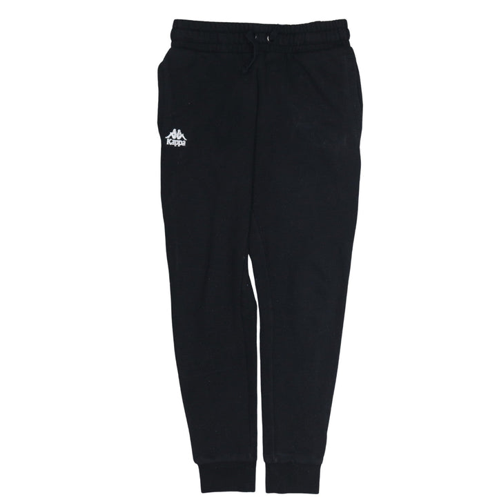 Kappa Men's Black Jogger Sweatpants Medium Fleece Tapered