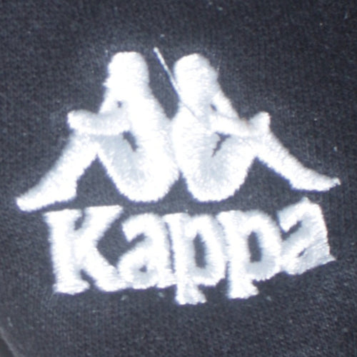 Kappa Men's Black Jogger Sweatpants Medium Fleece Tapered