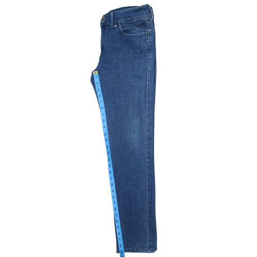 Levi's Women's Blue Mid Rise Skinny Jeans Size 12 Slim Fit Denim