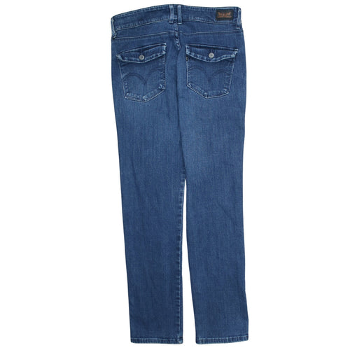 Levi's Women's Blue Mid Rise Skinny Jeans Size 12 Slim Fit Denim