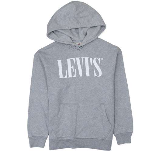Levi's Men's Grey Small Relaxed Fit Pullover Hoodie Sweatshirt