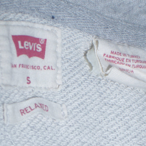 Levi's Men's Grey Small Relaxed Fit Pullover Hoodie Sweatshirt