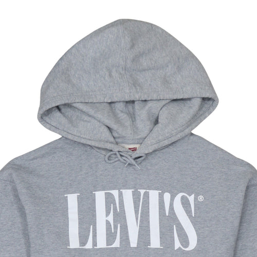 Levi's Men's Grey Small Relaxed Fit Pullover Hoodie Sweatshirt