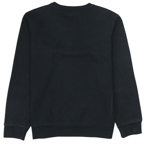 Champion Boys Black Pullover Sweatshirt L Embroidered Logo Crew Neck