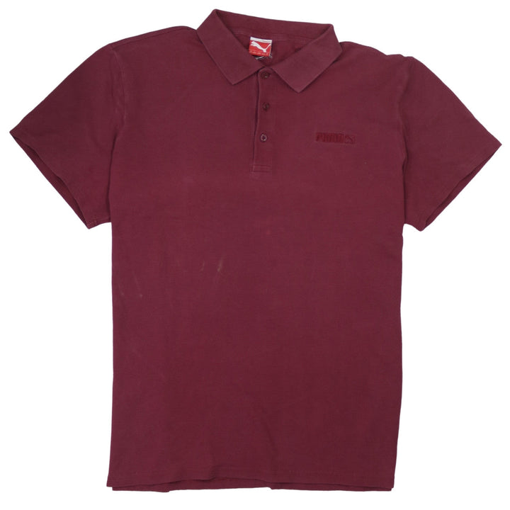 Puma Men's Maroon Cotton Short Sleeve Polo Shirt XXL