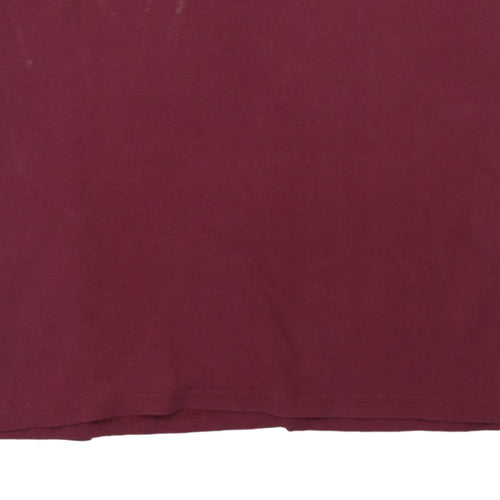 Puma Men's Maroon Cotton Short Sleeve Polo Shirt XXL