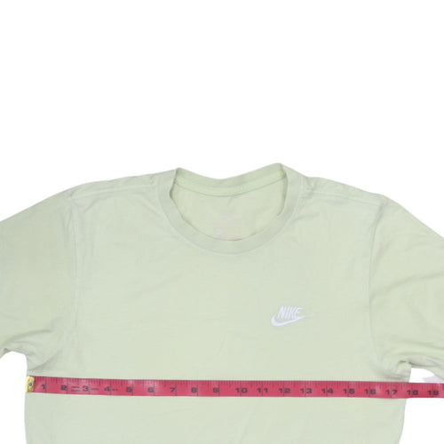 Nike Men's Light Green XS Crew Neck Cotton T-Shirt
