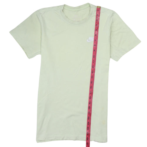Nike Men's Light Green XS Crew Neck Cotton T-Shirt