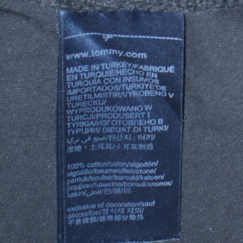 Tommy Jeans Men's Black XS Regular Fit Cotton Crew Neck T-Shirt