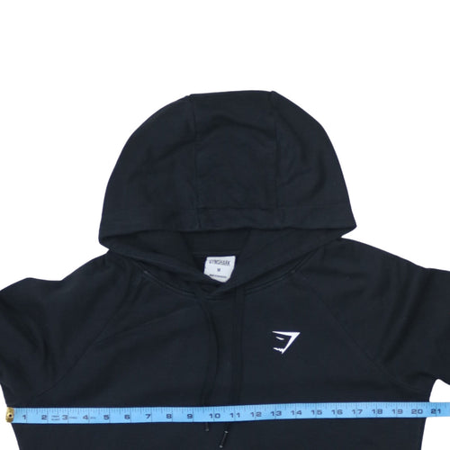 Gymshark Womens Black Medium Pullover Hoodie Cotton Blend