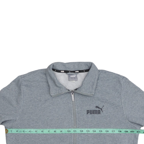 Puma Men's Grey Full Zip Sweatshirt Size S Regular Fit