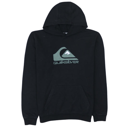 Quiksilver Men's Black XL Pullover Hoodie with Logo