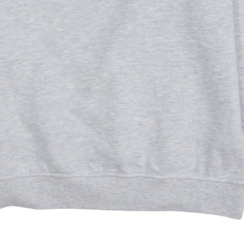 Fila Mens Grey XS Pullover Sweatshirt Crew Neck Logo Print