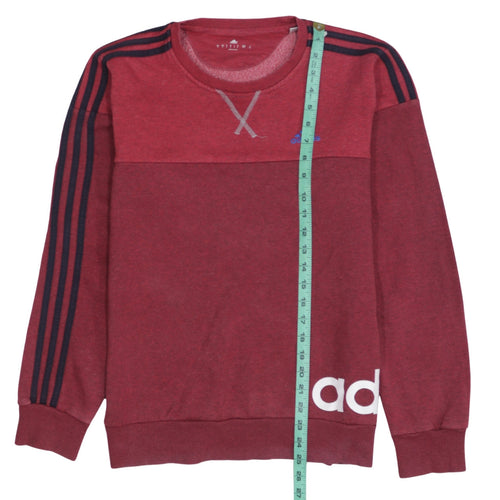 Adidas Men’s Red Crew Neck Sweatshirt S Sports Pullover