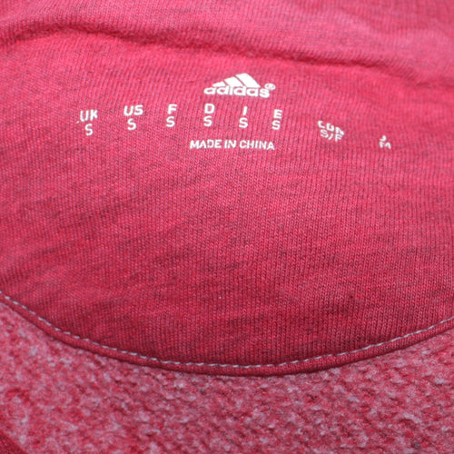 Adidas Men’s Red Crew Neck Sweatshirt S Sports Pullover