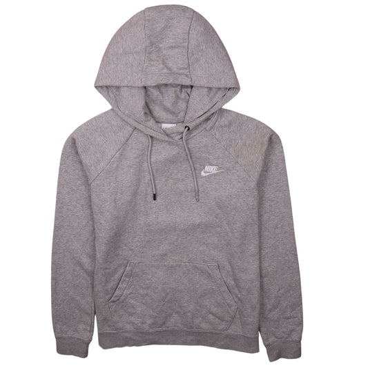 Nike Men's Grey Pullover Hoodie M Regular Fit Fleece Sweatshirt