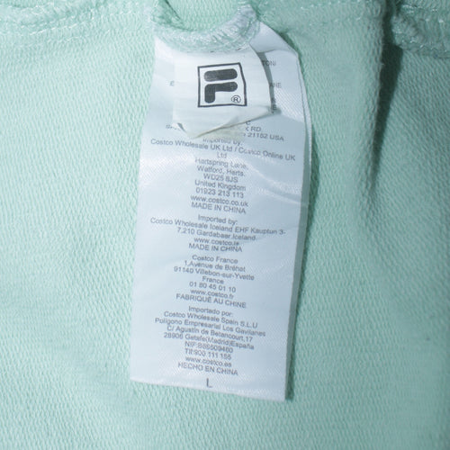 FILA Women's Mint Green Crew Neck Sweatshirt Size L Cotton Casual