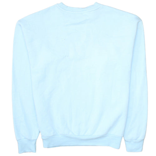 Puma Men's Blue Pullover Sweatshirt S Crew Neck Logo Fleece