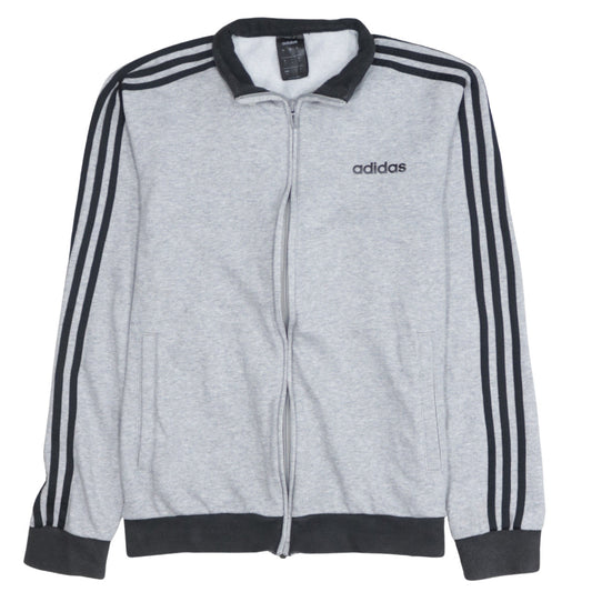 Adidas Men's Grey Small Track Jacket Full Zip Lightweight Activewear