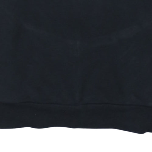 Adidas Women's Black Pullover Hoodie Small 8-10 Logo Print