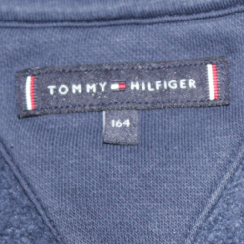 Tommy Hilfiger Boys Blue Track Jacket Size 164 Zip-Up Fleece Full Zip