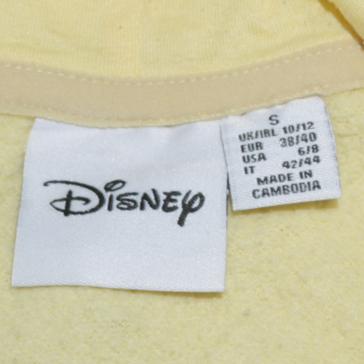 Disney Women’s Yellow Winnie the Pooh Pullover Hoodie Size S