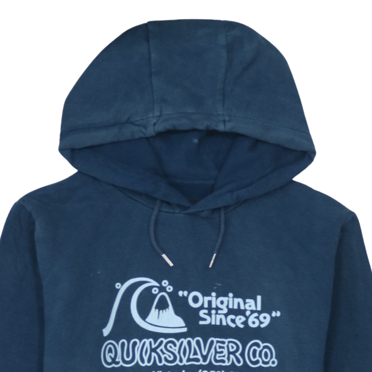 Quiksilver Men’s Blue Pullover Hoodie Small Regular Fit Surf Style