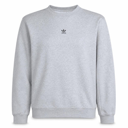 Front view of Adidas Women Grey Crew Neck Pullover Sweatshirt, size 14, Regular