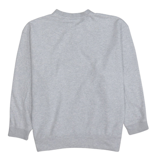 Adidas Women Grey Crew Neck Pullover Sweatshirt Size 14 Regular