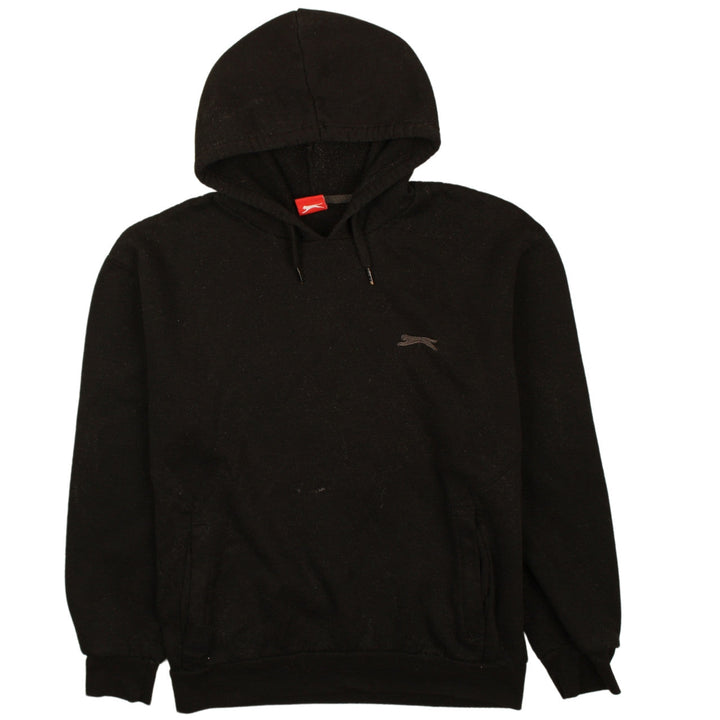 Slazenger Boys Black Pullover Hoodie L Fleece Lined Casual Sweatshirt