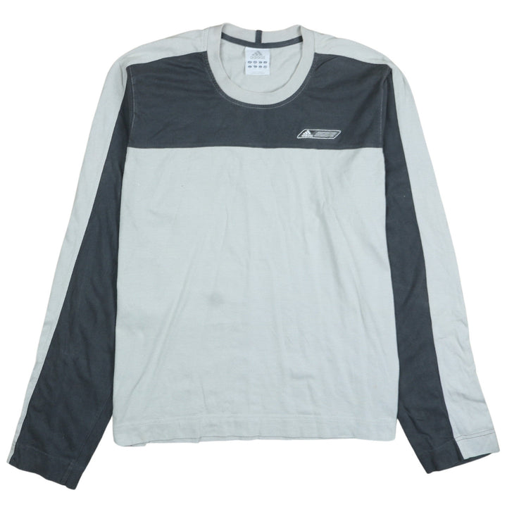 Adidas Mens Grey Long Sleeve Pullover Sweatshirt Size L