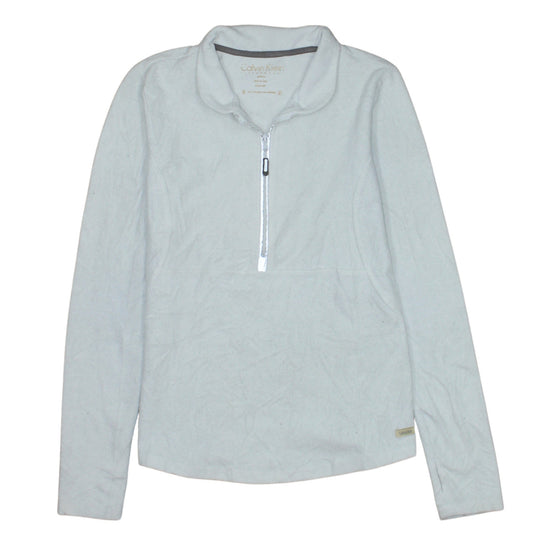 Calvin Klein Performance Men's Grey 1/2 Zip Pullover Sweatshirt Medium Quick Dry