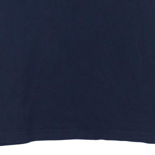 Tommy Hilfiger Men's Blue Slim Fit Colourblock Polo Shirt L