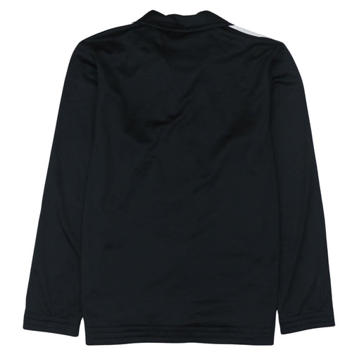 Adidas Men's Black Track Jacket L Full Zip Lightweight Sports Top