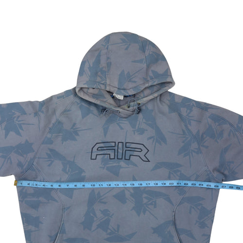 Nike Mens Blue Graphic Print Pullover Hoodie XL
