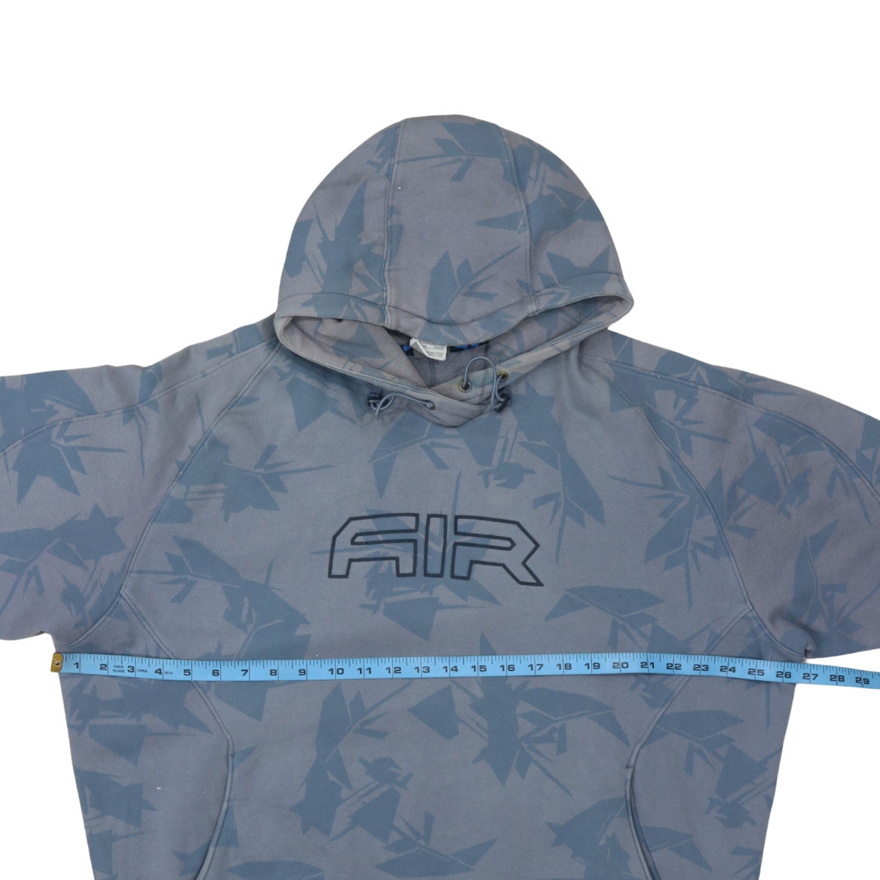 Nike Mens Blue Graphic Print Pullover Hoodie XL