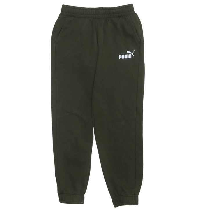 Puma Boys Green Jogger Trousers 13-14 Years Fleece Sweatpants