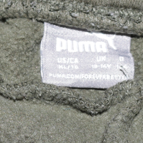 Puma Boys Green Jogger Trousers 13-14 Years Fleece Sweatpants
