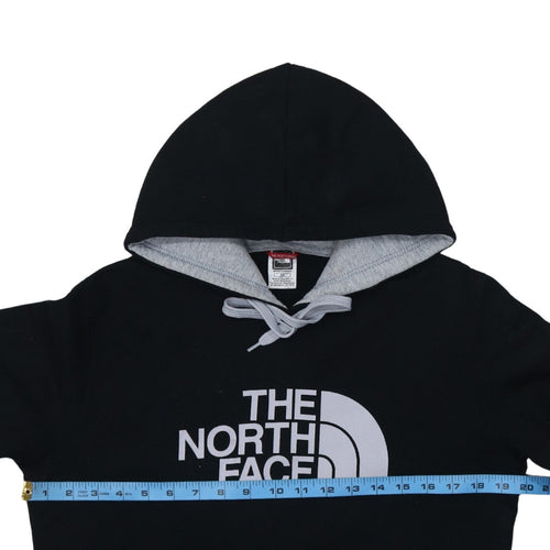 The North Face Men's Black Pullover Hoodie S Outdoor Logo Fleece