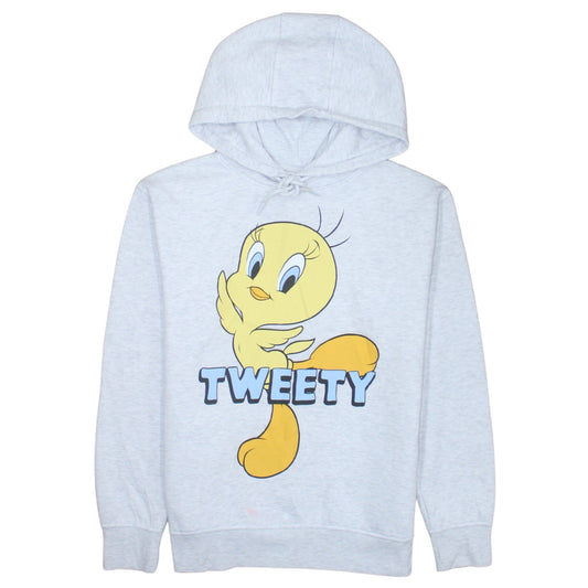 Primark Looney Tunes Women's Grey XS Tweety Graphic Pullover Hoodie