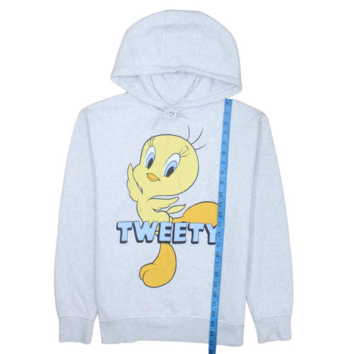 Primark Looney Tunes Women's Grey XS Tweety Graphic Pullover Hoodie