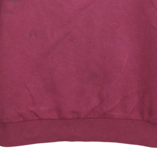 Champion Girls Red Pullover Sweatshirt Size L Logo Crew Neck Fleece